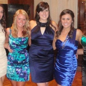 NV Couture Jewel Neckline Dress